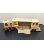 Vintage 1960&#39;s Buddy L Farms Horse Truck Pressed Steel Cab and Trailer T... - £29.37 GBP