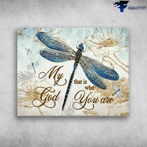 Dragonfly Poster Way Maker Miracle Worker Promise Keeper Light In The Darkness M - £12.78 GBP