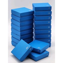 Lot Of 20 Empty Jewelry Boxes 3.5&quot; x 3.5&quot; Cardboard Blue JTV logo FAST S... - $375.64 MXN