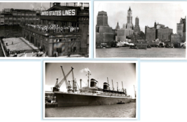 SS America Liner United States Lines New York  City Skyline Photos - $18.42