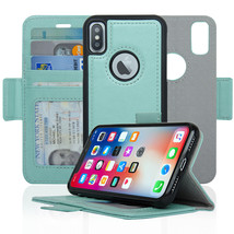 Navor Detachable Magnetic Wallet Case RFID Protection Compatible for iPh... - £13.97 GBP