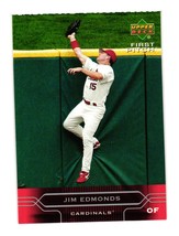 2005 Upper Deck First Pitch #186 Jim Edmonds St. Louis Cardinals - £3.14 GBP