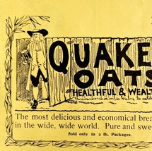 Quaker Oats Cereal Healthful 1894 Advertisement Victorian Hot Cereal ADBN1d - $17.50