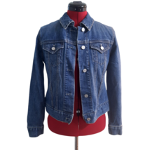 Vintage GAP women&#39;s XS Denim Jean Jacket stretch Medium Wash extra small Y2K 90s - £11.99 GBP