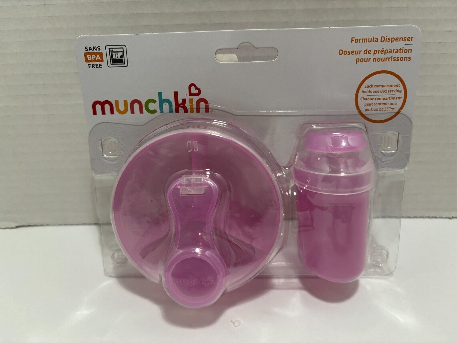 Munchkin Powdered Formula Dispenser Combo Pack Pink New Sealed - $6.44