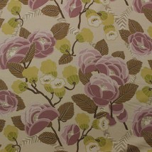 P Kaufmann Deco Diva Dusk Pink Green Large Floral Multiuse Fabric By Yard 54&quot;W - £6.26 GBP