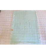 NOS AL-DINO Acrylic EMBROIDERED Mint Green BABY BLANKET - 28&quot; x 38&quot; - £11.79 GBP