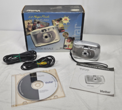 Vivitar Vivicam 3623 2MP Compact Digital Camera Complete in Box TESTED P... - $29.95