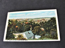 Bird&#39;s Eye View-Grand Rapids, Michigan-1 Cent George Washington-1900s Postcard.  - £6.53 GBP