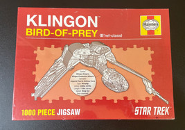 Star Trek Klingon Bird Of Prey Jigsaw Puzzle Haynes 1000 Pc New Factory Sealed - £15.85 GBP