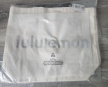 Lululemon Double Handle Canvas Tote Bag 17L Natural Black Strap Shopping... - £32.47 GBP