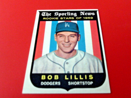 1959 Bob Lillis Topps Rookie #133 Dodgers Nm / Mint Or Better !! - £23.46 GBP