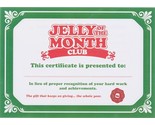 National Lampoon&#39;s Christmas Vacation Jelly Of The Month Club Certificate - £2.43 GBP