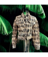 NWT Vintage Authentic FENDI Selleria Sterling Silver Tag Jungle Jacket S... - $2,708.04 CAD