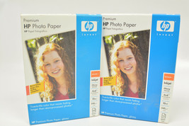 HP Premium 4x6 Inch Glossy Inkjet Photo Paper 1 New 24 Sheets From Opened Box - $9.89