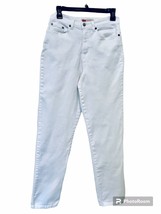 Faded Glory Jeans 1990&#39;s Womens 6 Stretch White Straight Leg High Waiste... - £15.94 GBP