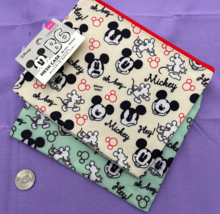 Disney Mickey Mouse Mesh Bags Set - 7.5&quot; x 6.5&quot; - Stylish and Practical ... - £23.68 GBP