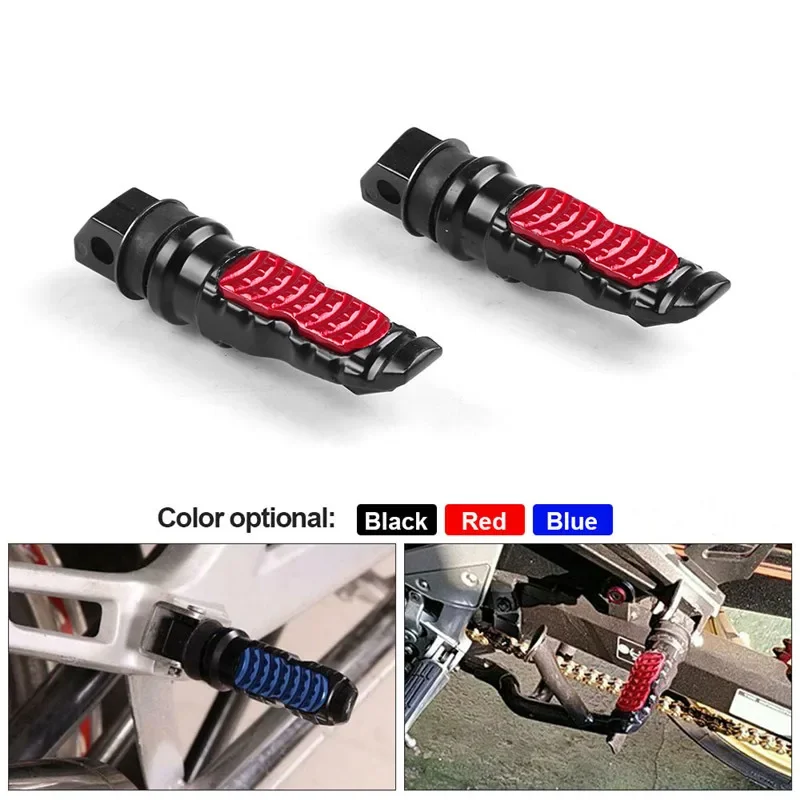 New 1pair Universal Motorcycle Rear Passenger Foot Pegs Pedals Footrest ... - $16.02+