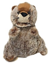Ganz Groundhog Plush 8&quot; Stuffed Webkinz HM179 Brown no code - £12.44 GBP