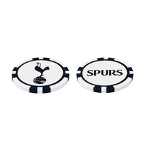 TOTTENHAM HOTSPUR SPURS FC 2 POKER CHIP GOLF BALL MARKERS IN GIFT SET - £23.32 GBP