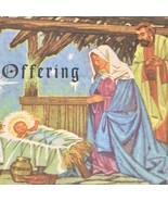 Tithing Envelope Vintage 60s For Christmas Church Offering Nativity Scene - £9.80 GBP