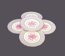 Five Coalport Romance S9598 signed bread plates. Bone china made in Engl... - £84.71 GBP
