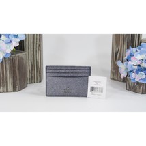 Kate Spade Jolene Dusk Navy Glitter Card Case Mini Wallet NWT - £46.98 GBP