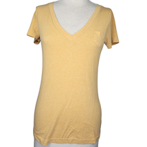 Cotton Blend Yellow Basic Tee Shirt Size Small  - £19.73 GBP