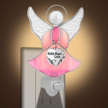 Flying Angel Stained Glass Night Lights Plug Into Wall, Angel Bright Plug In Nig - £37.95 GBP