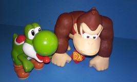 Super Mario Nintendo Donkey kong Yoshi Toy figure lot - £11.18 GBP