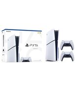 PS5 PLAYSTATION 5 SLIM DISC CONSOLE BUNDLE 2 DUALSENSE CONTROLLERS DUAL ... - $839.99