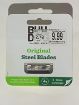 4 Bulldog Original Steel Blade Cartridge Refills - NIB - Free Shipping  - £7.97 GBP