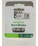 4 Bulldog Original Steel Blade Cartridge Refills - NIB - Free Shipping  - £7.85 GBP