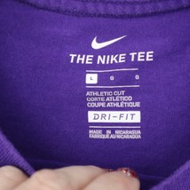 Utah Jazz Nike Shirt Mens L Purple NBA Athletic Cut Dri Fit Short Sleeve... - $22.75