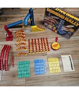 Vtg Domino Rally Deluxe Set 1989 Pressman Games w/ Rocket Launcher Compl... - $40.18 CAD