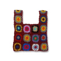 Women Boho Woven Tote Summer Beach Handbag Floral Handmade Weaving Shoulder Bags - £16.72 GBP