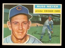 Vintage Baseball Card Topps 1956 #227 Russ Meyer Pitcher Chicago Cubs - £8.89 GBP