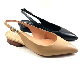 Vince Camuto Jesander Leather Low Heel Pointed Toe Slingback Choose Sz/Color - £71.58 GBP