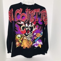 Vintage 90s Space Jam Taz Looney Toons Full Court Press Long Sleeve Shir... - £170.10 GBP