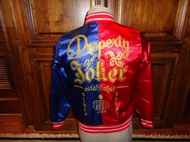 Harley Quinn Satin Bomber Jacket Suicide Squad Property of Joker Womens S NICE - £19.54 GBP