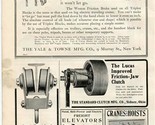 The Safety Triplex Block &amp; Lucas Friction Jaw Clutch 1909 Magazine Ad  - $17.82