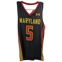 Womens Small Maryland Terrapins Lacrosse Jersey Racer Under Armour Black #5 - $31.87