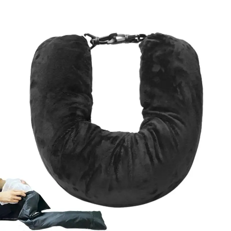Travel Neck Pillow Storage Bag Soft Travel Pillow For Neck Support U Shaped - £18.19 GBP+