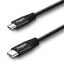 Usb C To Micro Usb Cable 30Cm Nylon Braided Type C To Micro Usb Cord Com... - £10.96 GBP