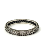 Authentic PANDORA Eternity Pave Ring, Sz 9, Sterling Silver &amp; CZ - $710.18 MXN