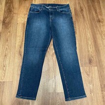 Talbots Signature Slim Crop Jeans Womens Size 8/29 Medium Wash Denim High Waist - £21.92 GBP
