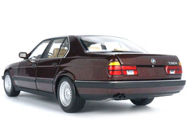 1986 BMW 730i E32 Dark Red Metallic 1/18 Diecast Car Minichamps - $223.72