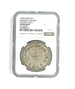 1949 China S $1 Dólar Sinkiang L&amp;M-842 Puntiagudo Base 1 Por NGC Como - €1.426,74 EUR