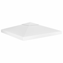 2-Tier Gazebo Top Cover 310 g/m² 3x3 m White - £34.33 GBP