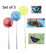 3 Pack Extendable Long Reach Butterfly Net Bug and Insect Catcher - $220.73 MXN